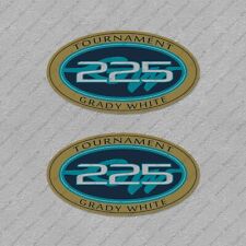 Grady White 225 Tournament Logo Decals Stickers Set Of 2 5 Long