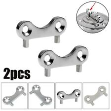 2x Stainless Steel Water Fuel Tank Deck Fill Spare Key Marine Boat Accessories