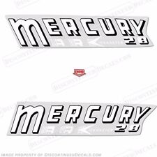 Mercury 1958 22hp Mark 28 Outboard Decal Kit - Reproduction Decals In Stock