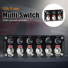 6 Gang Toggle Onoff Rocker Switch Panel Wfuse For 1224v Car Boat Marine Truck