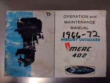 Mercury Outboard Motors Operation Maintenance Manual 402 40hp C-90-62850