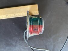Vintage Chrome Attwood Company Navigation Bow Nose Light Red Green Boat Nos