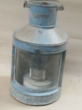 Nautical Lamps Stern Mark Kerosene Light Half Round Metal Body Globe Wick Tank
