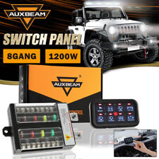 Auxbeam 8 Gang Onoff Control Switch Panel Toggle Circuit Relay System Kit Blue