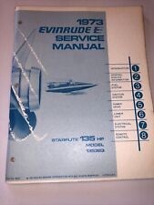 1973 135 Hp Genuine Oem Evinrude Johnson Outboard Repair Service Manual 135hp