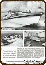 1963 Chris Craft Constellation Wood Boat Yacht Vintage Look Replica Metal Sign