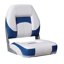 Northcaptain Deluxe Whitepacific Blue Low Back Folding Boat Seat 1 Seat