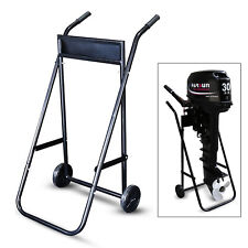 Heavy Duty Outboard Motor Moving Stand Cart Dolly Carrier Trolley Transport 70kg