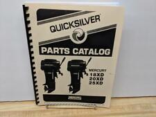 Mercury 18xd 20xd 25xd Outboard Motor Parts Manual -1984