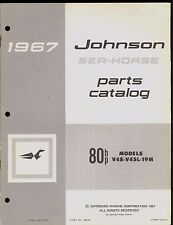 1967 Johnson 80hp V4s-v45l-19m Outboard Motor Parts Manual 382095