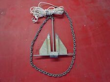 Original Usa Danforth Galvanized Boat Anchor Good For Boats 20 With Chain