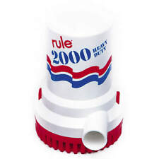 Rule 10 Bilge Pump 2000 Gph Non-automatic 12 Volt Submersible Pump