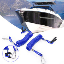 1pair Jet Ski Outboard Stop Kill Key Floating Safety Lanyard Rope Fit For Yamaha