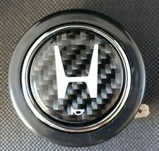 New Steering Wheel Horn Button Carbon Fiber Letter H Logo