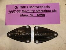 1957-58 Mercury Kiekhaefer Mark 75 60hp Marathon 6cyl Dyna-float Side Cover Cap