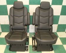 20 Escalade Esv Luxury Leather Suede Captains Chairs Bucket Seats Armrests Oem