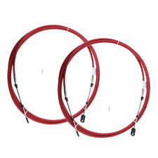 2pcs 14ft Throttle Shift Control Cable For Yamaha Outboard Boat Motor Red