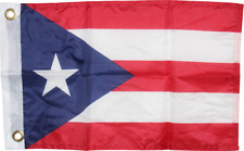 Puerto Rico Boat Flag 12inch X 18inch Grommets Super Polyester Waterproof Banner