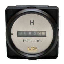 Faria Boat Hour Meter Gauge Mh0088a Us Marine 2 Inch Black Silver