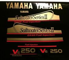 Yamaha Ox66 Saltwater Series Ii Outboard Decals Usa Free Ship 150 - 250