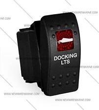 Boat Marine Contura Ii Rocker Switch Carling Lighted Docking Lts Red Lens
