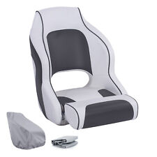 Northcaptain Boat Seat Captains Bucket Seat With Boat Seat Coverwhitecharcoal