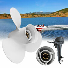 11 38 X 12-g Boat Propeller Prop Outboards 3 Blades For Yamaha 40-50-60hp White