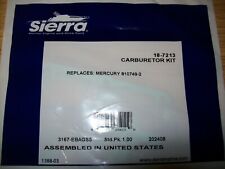 Mercury Mariner V6 3 Sierra Carburetor Kits 18-7213 150 175 Outboard Boat Motor