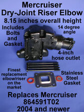 Mercruiser Dry Joint Exhaust Riser Elbow 864591t02 2004up V6 V8 5.0l 5.7l 6.2l