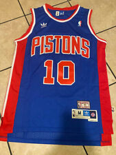 10 Dennis Rodman Detroit Pistons Throwback Mens Blue Stitched Basketball Jersey