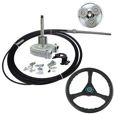 14 Ft Planetary Gear Outboard Marine Steering System With Steering Cable Wheel