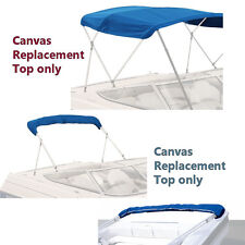Bimini Top Boat Cover Canvas Fabric Blue With Boot Fits 3 Bow 72l 54-60w