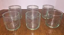 Anchor Hocking Light Green Juice Glasses Set Of 6 Low Ball Roly Poly