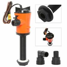 12v 800gph Livewell Baitwell Pumps Boat Submersible Bilge Pump Intermittent Use