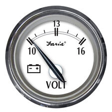 Faria Newport Ss 2 Voltmeter Gauge - 10 To 16v 25009