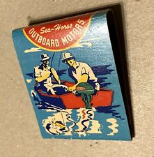 Vintage 1950s Nos Johnson Sea-horse Outboard Motors Match Book Matches Ad