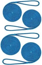 4 Pack 12 Inch 50 Ft Double Braid Nylon Dock Line Boat Mooring Rope Anchor Line