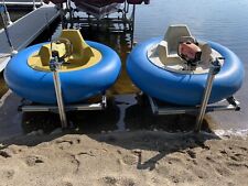 2 Gas Powered Foster Amusement Type Bumper Boats With Custom Boat Lifts