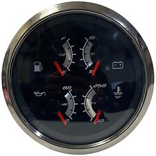 Faria Boat Multifunction Gauge Gfc453a 4 Fuel Level Oil Psi Water Temp Voltage