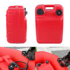 Portable 6 Gallon Plastic Outboard Gas Tank External Marine Boat Fuel Tank Red