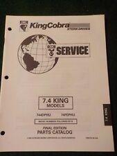 1995 Omc King Cobra 7.4l Stern Drive Parts Catalog Manual 744dphu 74fephu Dealer