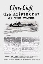1928 Chris-craft 38 Cabin Cruiser Wood Boat Ad Aristocrat Of The Water