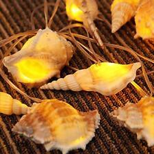Ocean Real 10 Led String Lights 9.0ft Waterproof Battery Operated Warm Conch