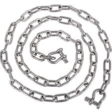 Vevor 516x 10 Ft Boat Anchor Chain Stainless Steel Chain Shackles For Boats