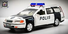 Volvo V70 Wagon Helsinki Police Finland Car Model Toy Diecast Amercom 143