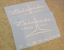 Evinrude Crus-a-day Vintage Tank Decal 2-pak Free Ship Free Fish Decal