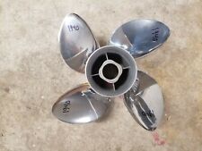 New Left Hand 4 Blade 14 14 X 17p Evinrude Johnson Cyclone Ss Prop Tbx 1940