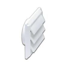 Lambro Dryer Vent Face Plate Louvered White 4-in.