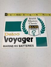 Delco Voyager Marine Rv Batteries Bass Masters Classic Decal Sticker Vintage Nos