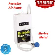Portable Air Pump Marine Aerator Bubble Live Well Fish Bait Marine Metal Box
